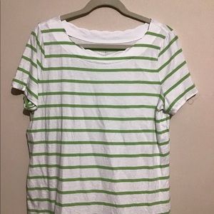 scalloped neckline Talbots tshirt size X